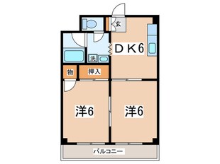 エクレール東林間 ２番館の物件間取画像